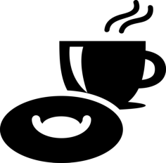 Breakfast Time Stencil Svg Vector, Free Vectors File
